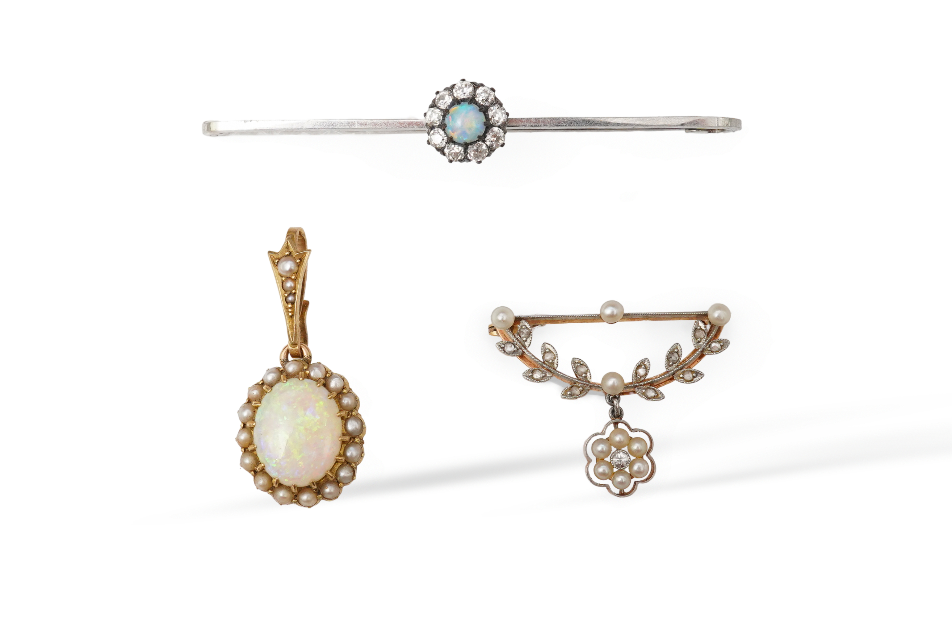 Three Edwardian jewels, early 20th century